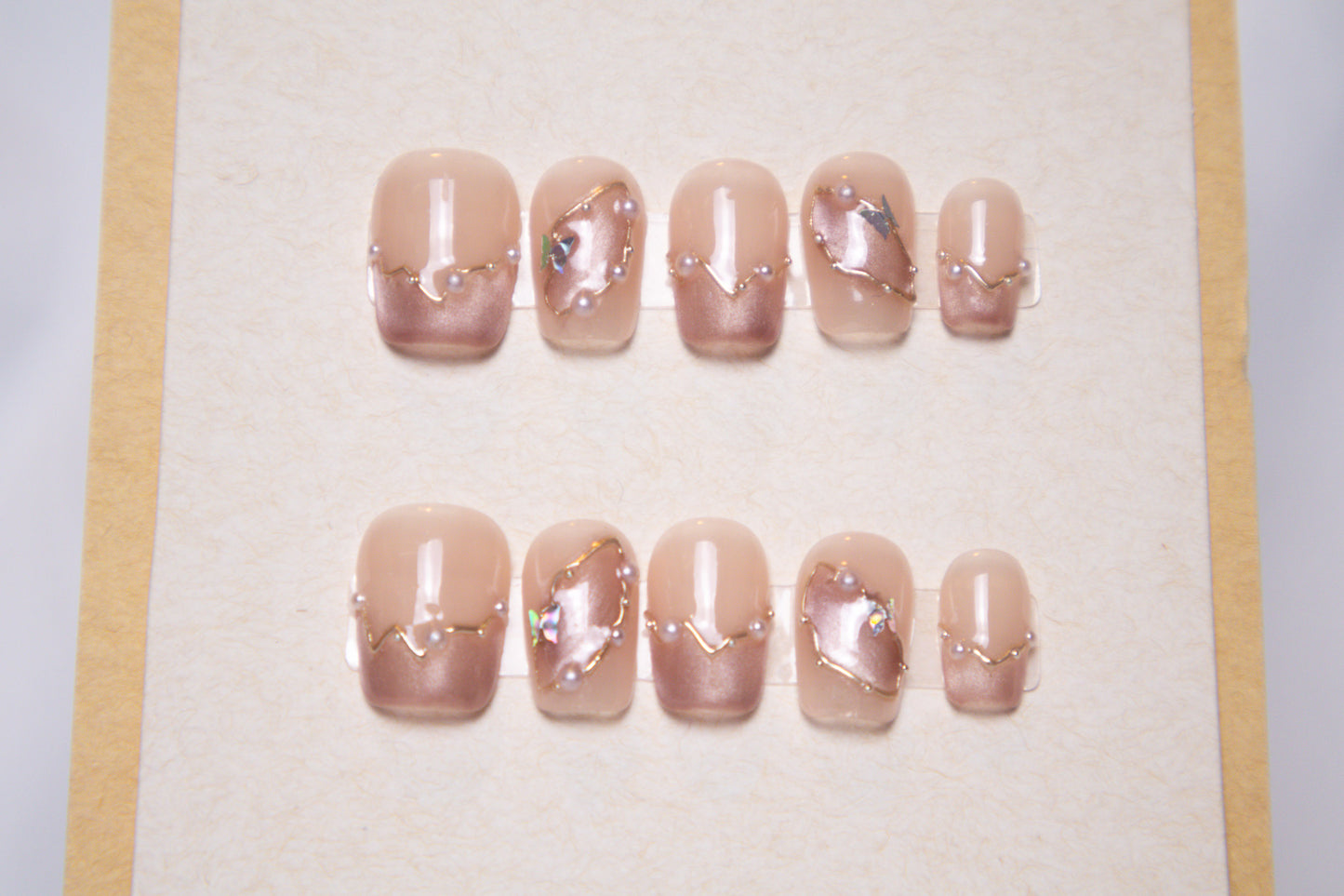 Rose Quartz French Tips