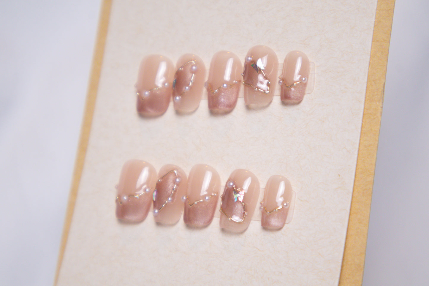 Rose Quartz French Tips